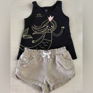 Hello Summer Mermaid Toddler Girl Outfit Size 2T